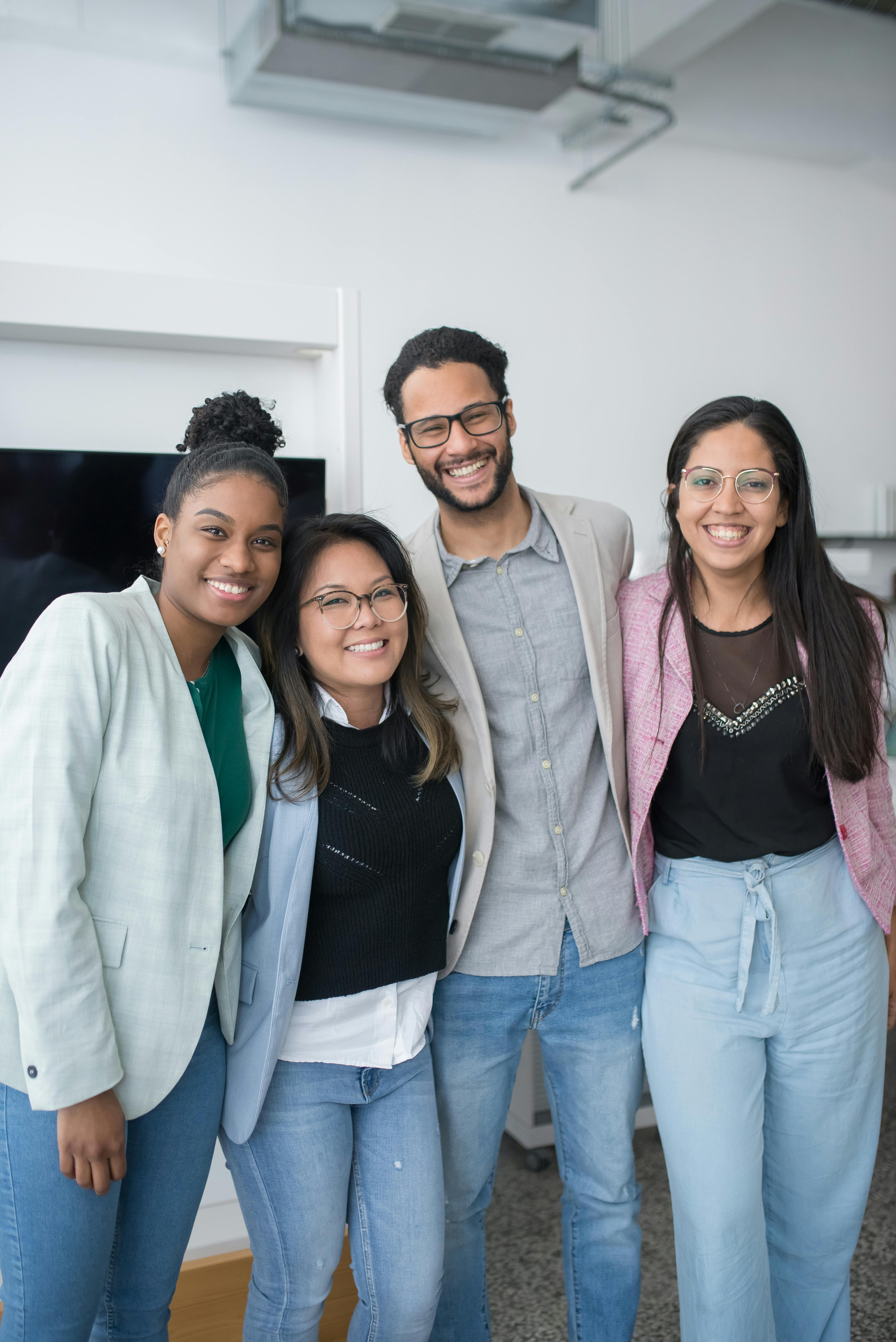 happy employee stock pic