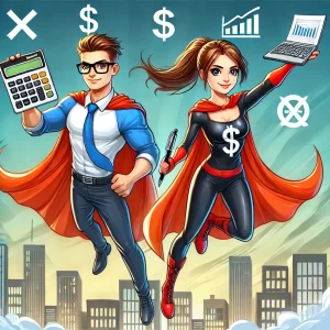 Super hero accountants flying to the rescue